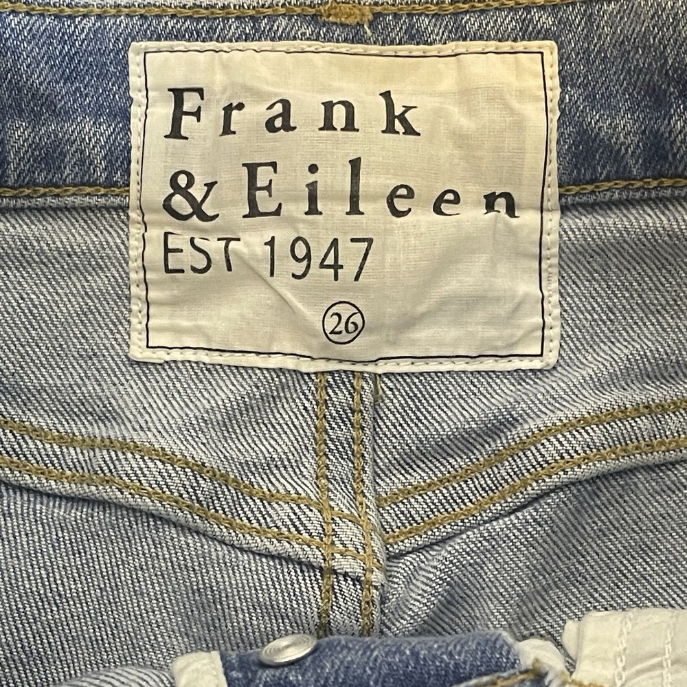 Frank‎ & Eileen Monaghan Denim Jeans  90s Light Wash Womens  26 Button Fly - Picture 9 of 11